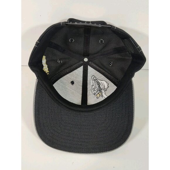Troy Lee Designs "Ugly's In" Skull Motorhead Snapback Hat Cap Black Gray - Picture 5 of 6
